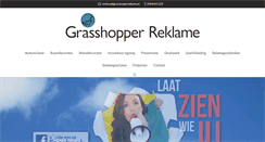 Desktop Screenshot of grasshopperreklame.nl