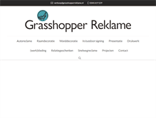 Tablet Screenshot of grasshopperreklame.nl